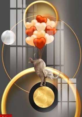 File in lụa file tranh bộ decor in treo tường tráng gương OPIC1938 (chất lượng cao) file tranh bộ decor in treo tường tráng gương OPIC1938