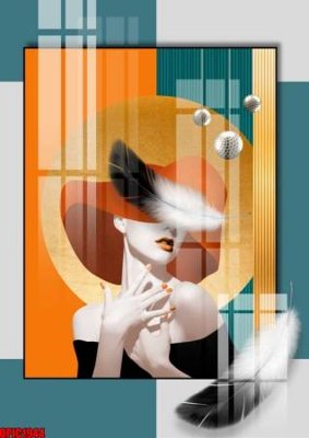 File gốc in mica file tranh bộ decor in treo tường tráng gương OPIC1944 chất lượng