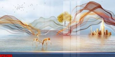 File gốc file tranh bộ decor in treo tường tráng gương OPIC2066 (PNG) chất lượng cao