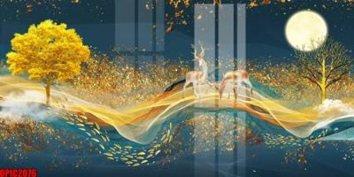 File gốc file tranh bộ decor in treo tường tráng gương OPIC2076 (in mica) trang trí