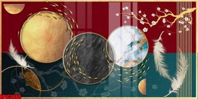 File gốc file tranh bộ decor in treo tường tráng gương OPIC2086 (cho in ấn) từ kho Filetranh