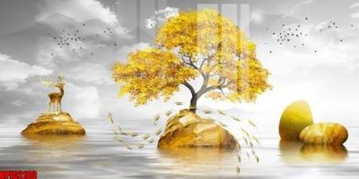 Tải file file tranh bộ decor in treo tường tráng gương OPIC2103 (gốc) in ấn chất lượng