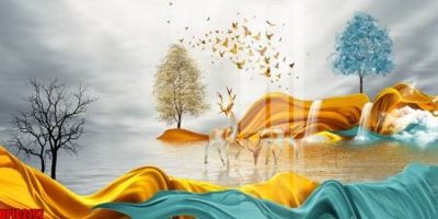 File tranh file tranh bộ decor in treo tường tráng gương OPIC2197 (bản gốc) treo tường