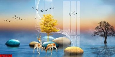 Tải file gốc file tranh bộ decor in treo tường tráng gương OPIC2238 (bản PSD) chỉnh sửa được