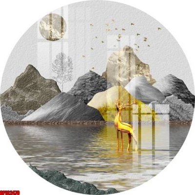 File gốc file tranh bộ decor in treo tường tráng gương OPIC2470 (ảnh rõ nét) để in