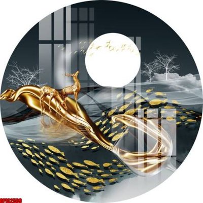 Download file gốc file tranh bộ decor in treo tường tráng gương OPIC2509 (in lụa) tranh 3D