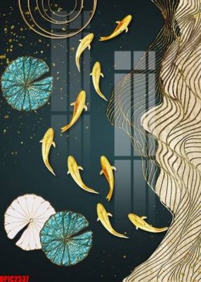 File PSD file tranh bộ decor in treo tường tráng gương OPIC2537 (gốc) tách lớp chi tiết