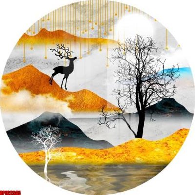 File ảnh file tranh bộ decor in treo tường tráng gương OPIC2565 (gốc) in Hiflex