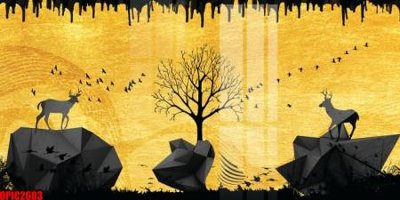 File gốc file tranh bộ decor in treo tường tráng gương OPIC2603 (PNG) không nền chất lượng