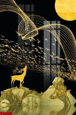 Ảnh gốc file in lụa file tranh bộ decor in treo tường tráng gương OPIC2663 chi tiết