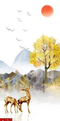 File in mica file tranh bộ decor in treo tường tráng gương OPIC2792 (bản gốc) siêu trong