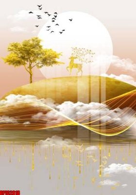 Tải file gốc file tranh bộ decor in treo tường tráng gương OPIC2818 (bản PSD) đầy đủ layer