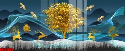 File tranh file tranh bộ decor in treo tường tráng gương OPIC2833 (gốc) in backlit film