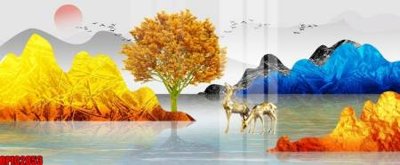 File tranh file tranh bộ decor in treo tường tráng gương OPIC2853 (gốc) chủ đề tĩnh vật