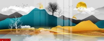 File gốc file tranh bộ decor in treo tường tráng gương OPIC2857 (cho in 3D) độc đáo