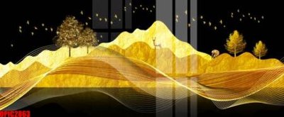 File ảnh gốc file tranh bộ decor in treo tường tráng gương OPIC2863 không vỡ nét