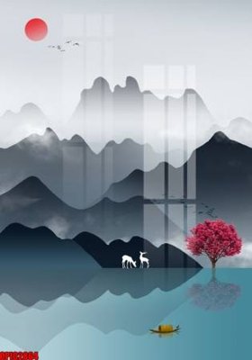 Mua file gốc file tranh bộ decor in treo tường tráng gương OPIC2864 (chất lượng) tại Filetranh.com