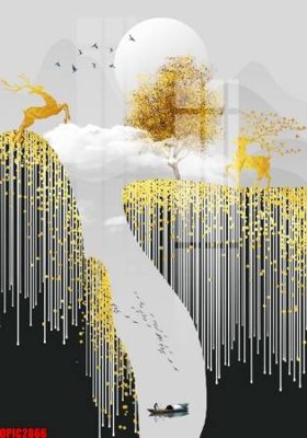 Download file gốc file tranh bộ decor in treo tường tráng gương OPIC2866 (dùng cho in ấn)