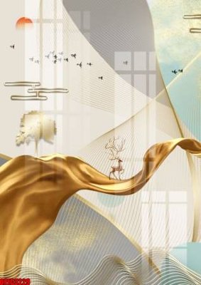 Download file tranh file tranh bộ decor in treo tường tráng gương OPIC3229 (file gốc PSD)