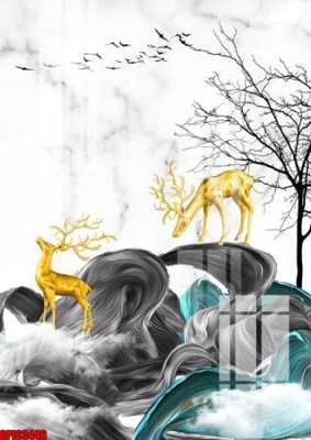 Tải file file tranh bộ decor in treo tường tráng gương OPIC3446 (gốc) in ấn chất lượng