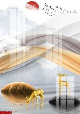 Tải file file tranh bộ decor in treo tường tráng gương OPIC3461 (ảnh gốc) file TIFF