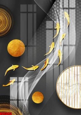 File gốc in ấn file tranh bộ decor in treo tường tráng gương OPIC3473 chất lượng vượt trội