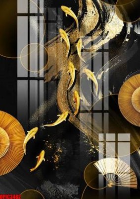 File gốc file tranh bộ decor in treo tường tráng gương OPIC3482 (PSD/TIFF) độ phân giải cao