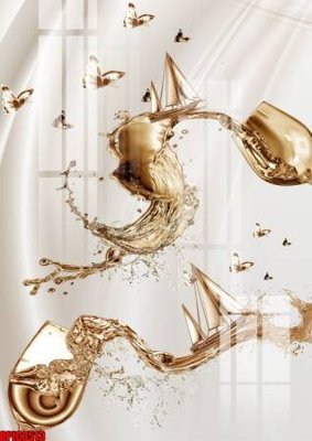 File gốc file tranh bộ decor in treo tường tráng gương OPIC3513 (in lụa) cao cấp