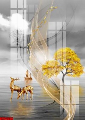 Mua file gốc file tranh bộ decor in treo tường tráng gương OPIC3560 (PSD) tại Filetranh.com