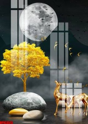 File tranh file tranh bộ decor in treo tường tráng gương OPIC3573 (ảnh gốc) in trần nhà