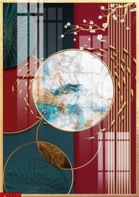 File gốc file tranh bộ decor in treo tường tráng gương OPIC3583 (ảnh chi tiết) để in lụa