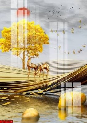 Tải xuống file tranh gốc file tranh bộ decor in treo tường tráng gương OPIC3597 (PSD/TIFF)