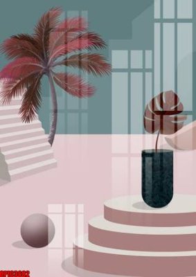 File gốc file tranh bộ decor in treo tường tráng gương OPIC3682 (cho in ấn) độc quyền