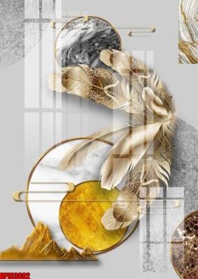 Download file gốc file tranh bộ decor in treo tường tráng gương OPIC3692 (in mica) trong suốt