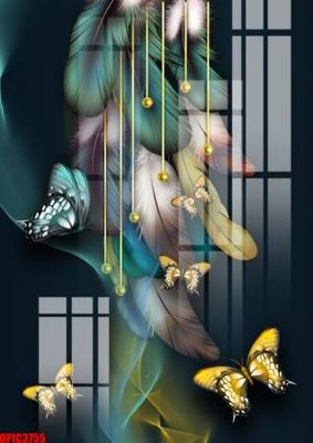 Download file file tranh bộ decor in treo tường tráng gương OPIC3755 (chất lượng in ấn)