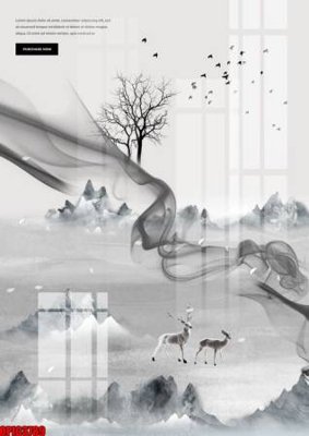 Download file tranh file tranh bộ decor in treo tường tráng gương OPIC3789 (file gốc PSD)