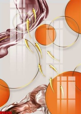 Tải file file tranh bộ decor in treo tường tráng gương OPIC3794 (gốc) chủ đề phong thủy