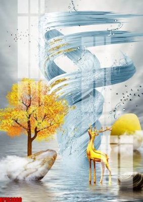 File gốc file tranh bộ decor in treo tường tráng gương OPIC3800 (ảnh chi tiết) để in ấn