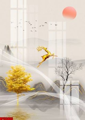 File gốc file tranh bộ decor in treo tường tráng gương OPIC3803 (chuẩn CMYK) cho nhà in