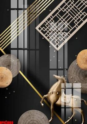 File tranh in tráng gương file tranh bộ decor in treo tường tráng gương OPIC3869 (siêu nét)