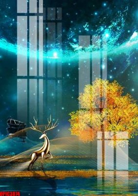 File gốc in mica file tranh bộ decor in treo tường tráng gương OPIC3874 chất lượng