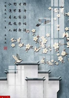 File tranh in trần 3D file tranh bộ decor in treo tường tráng gương OPIC3875 (ảnh gốc)