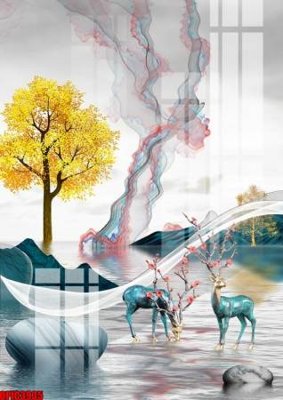 Mua file ảnh gốc file tranh bộ decor in treo tường tráng gương OPIC3935 (chất lượng cao)