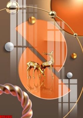 Tải file file tranh bộ decor in treo tường tráng gương OPIC3951 (ảnh gốc) in tranh kính