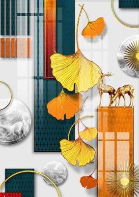 File in ấn file tranh bộ decor in treo tường tráng gương OPIC3958 (bản gốc) chất lượng cao