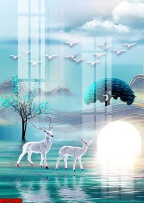 File gốc file tranh bộ decor in treo tường tráng gương OPIC3960 (cho in ấn) từ kho Filetranh