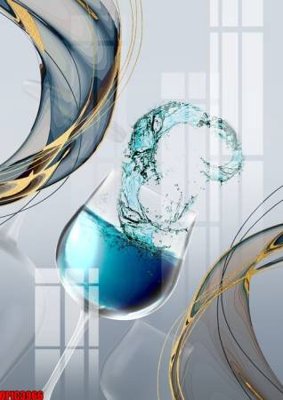 File tranh in trần 3D file tranh bộ decor in treo tường tráng gương OPIC3966 (ảnh gốc)