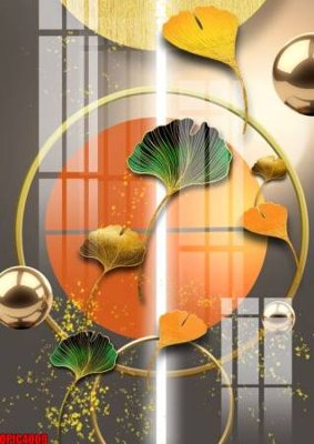 Download file gốc file tranh bộ decor in treo tường tráng gương OPIC4009 (in mica) trang trí