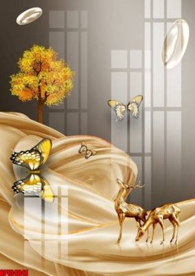 File gốc file tranh bộ decor in treo tường tráng gương OPIC4041 (in lụa) trang trí tường