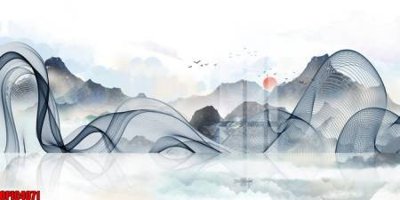 File in mica file tranh bộ decor in treo tường tráng gương OPIC4071 (bản gốc) làm vách ngăn